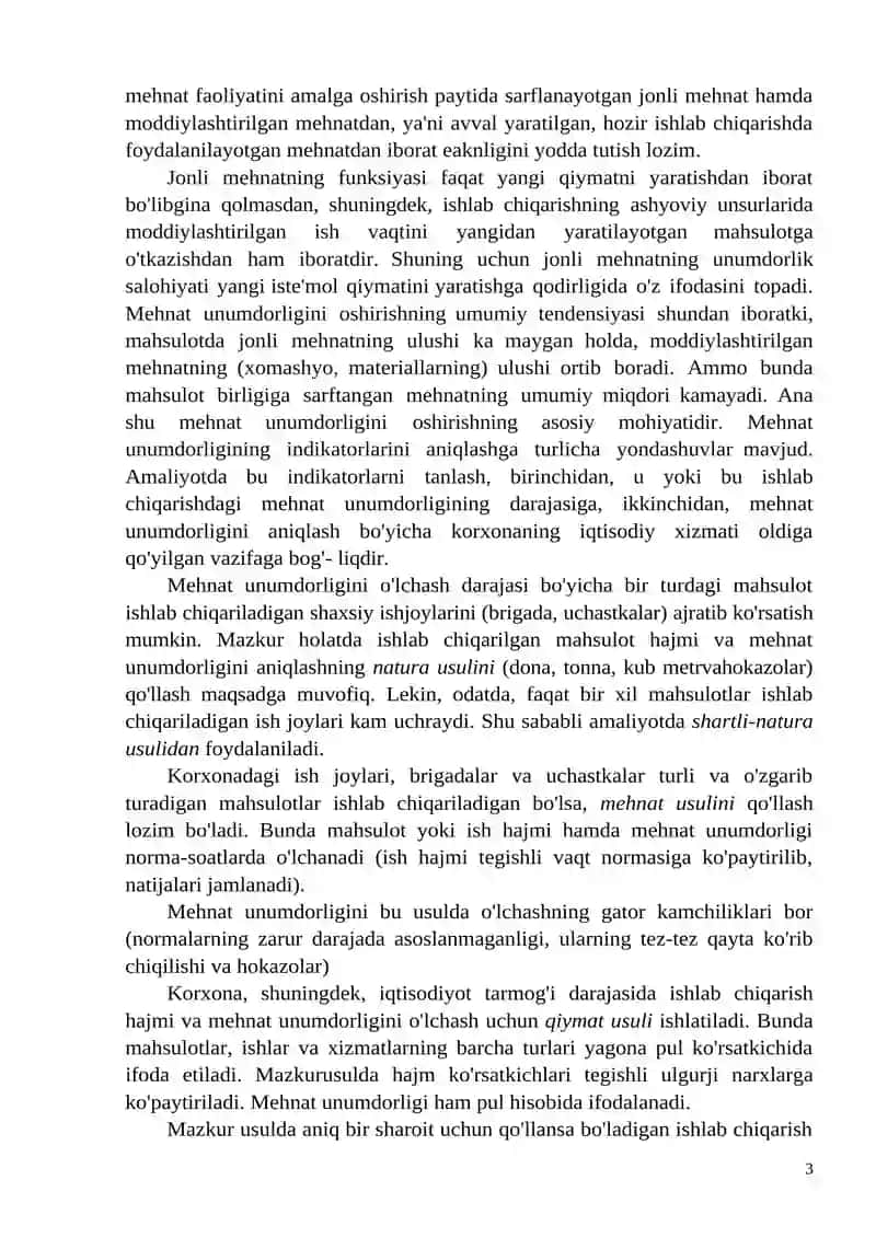 MEHNAT SAMARADORLIGI VA UNING OMILLARI 3