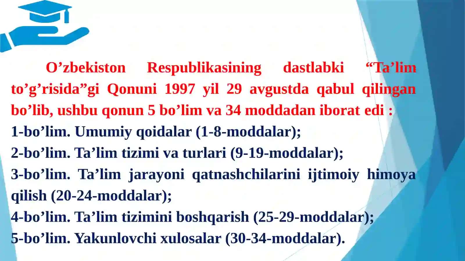 O'zbekiston ta'lim tizimi dasturi 3