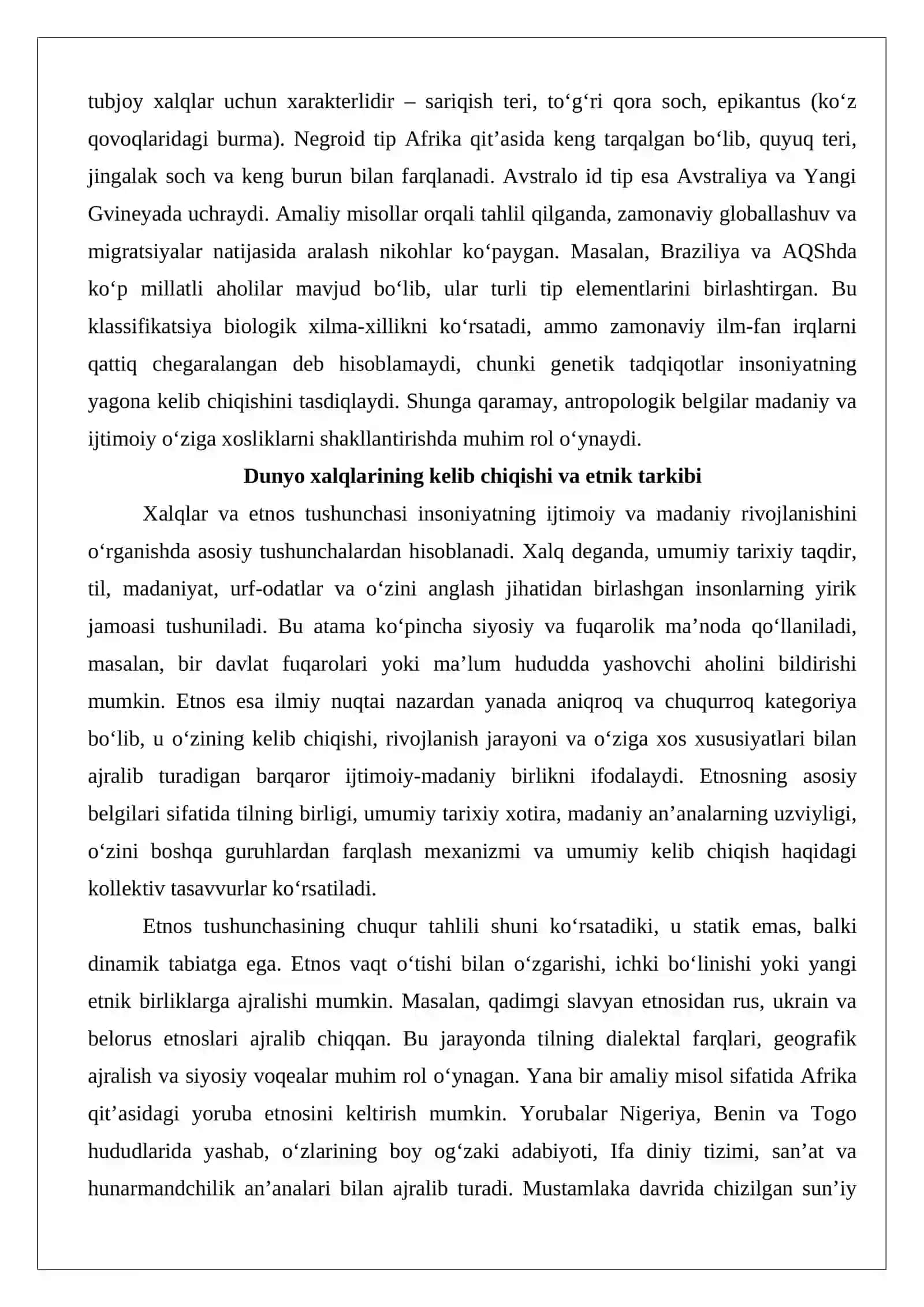 Dunyo xalqlarining klassifikatsiyasi 3