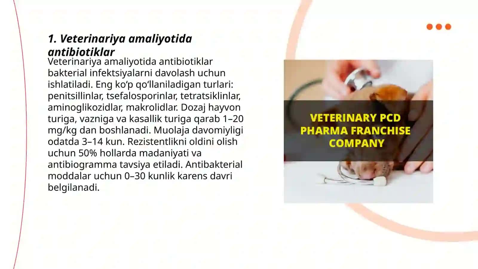 Veterinariya amaliyotida antibiotiklar 3