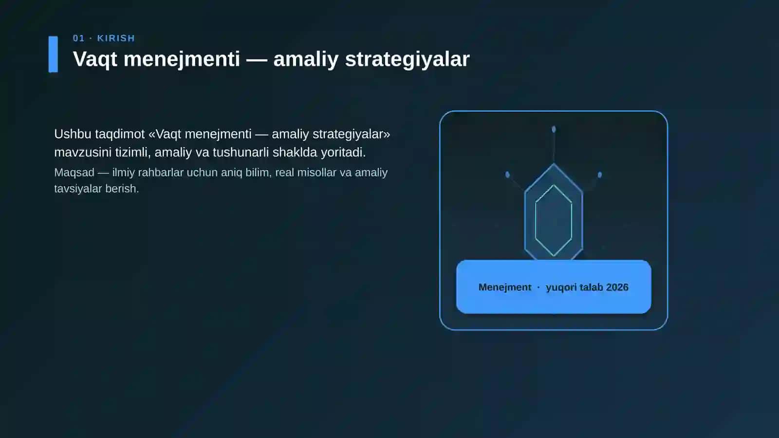 Vaqt menejmenti — amaliy strategiyalar 3