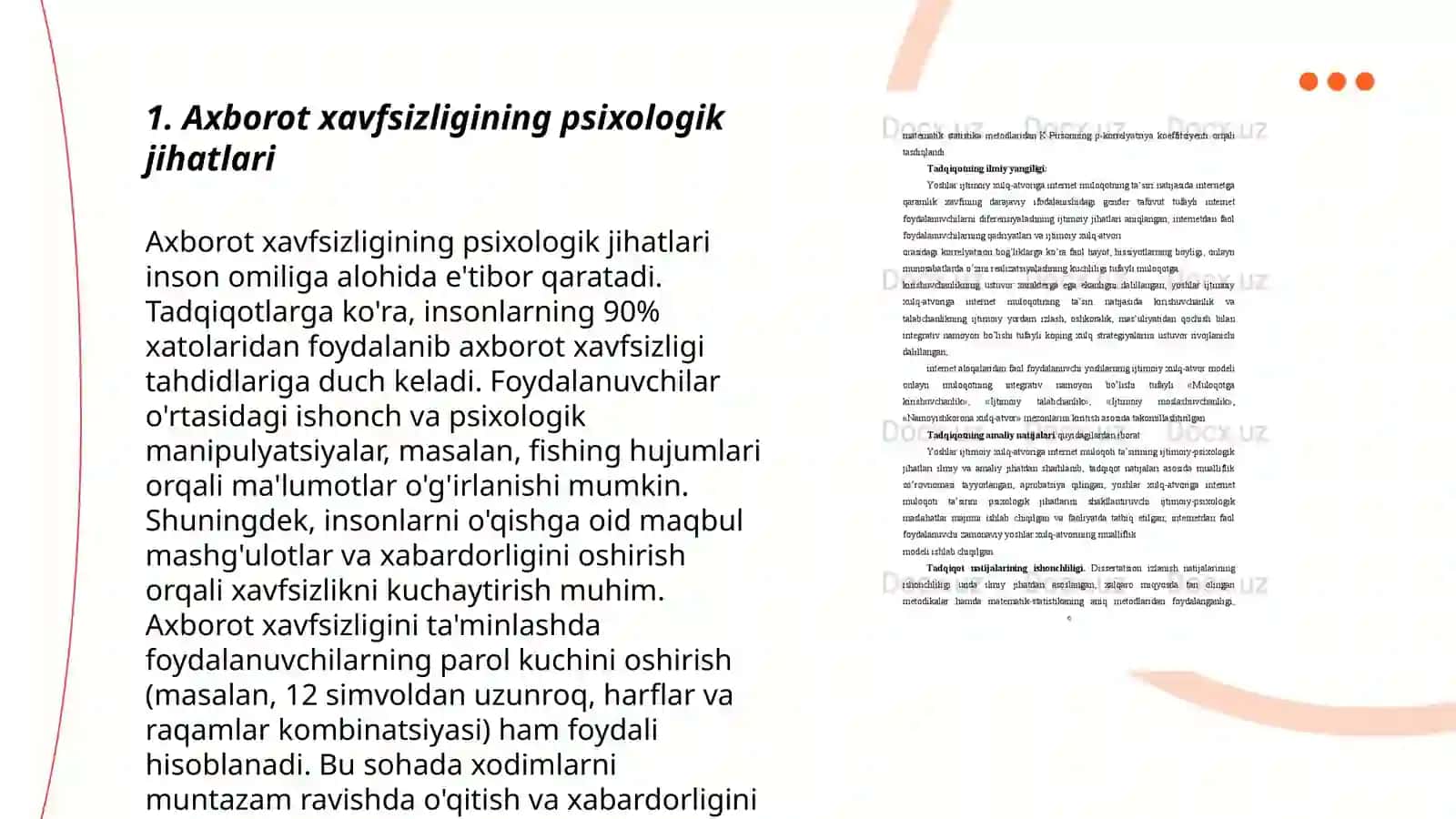 Axborot xavfsizligining psixologik jihatlari 3