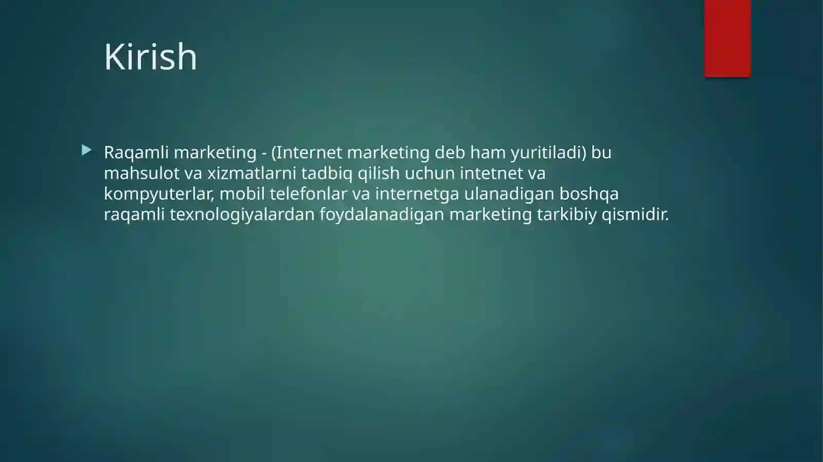 RAQAMLI MARKETING TUSHUNCHASI 3