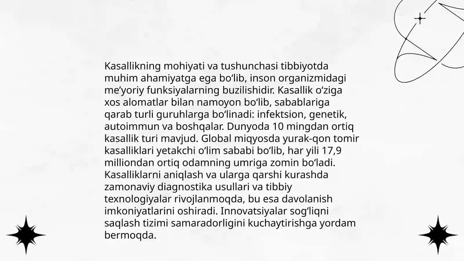 Pathological fiziologiya moduliga kirish.Umumiy nazologiya 3