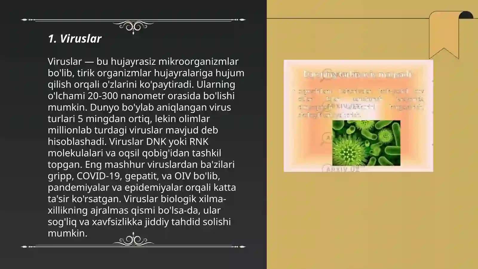 Hayotning hujayrasiz shakllari 3