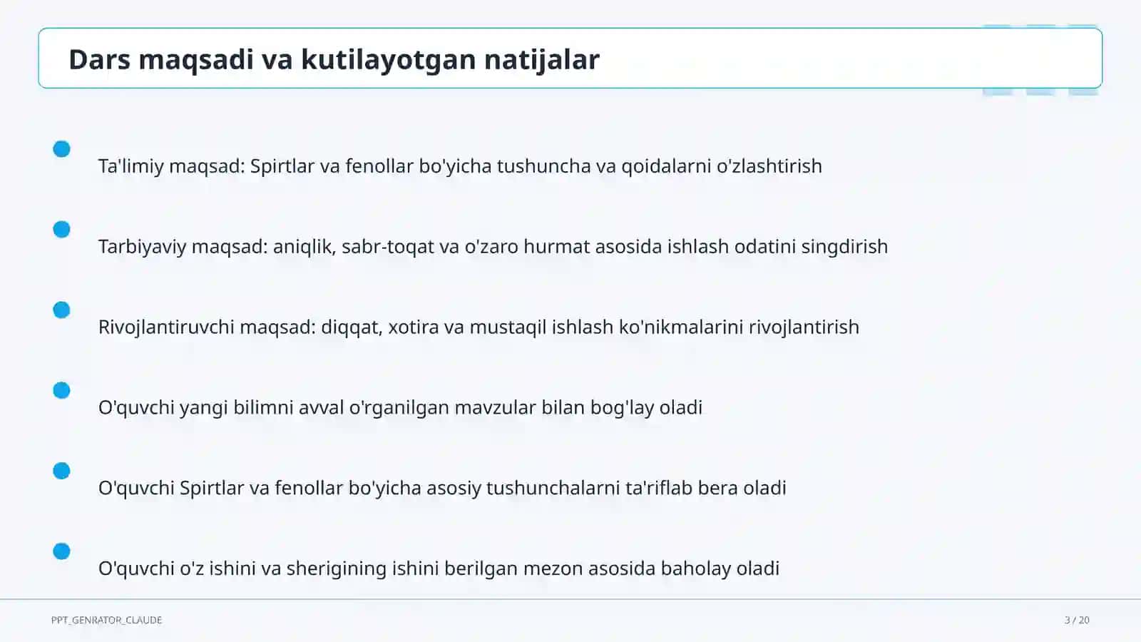 Spirtlar va fenollar (10-sinf) 3
