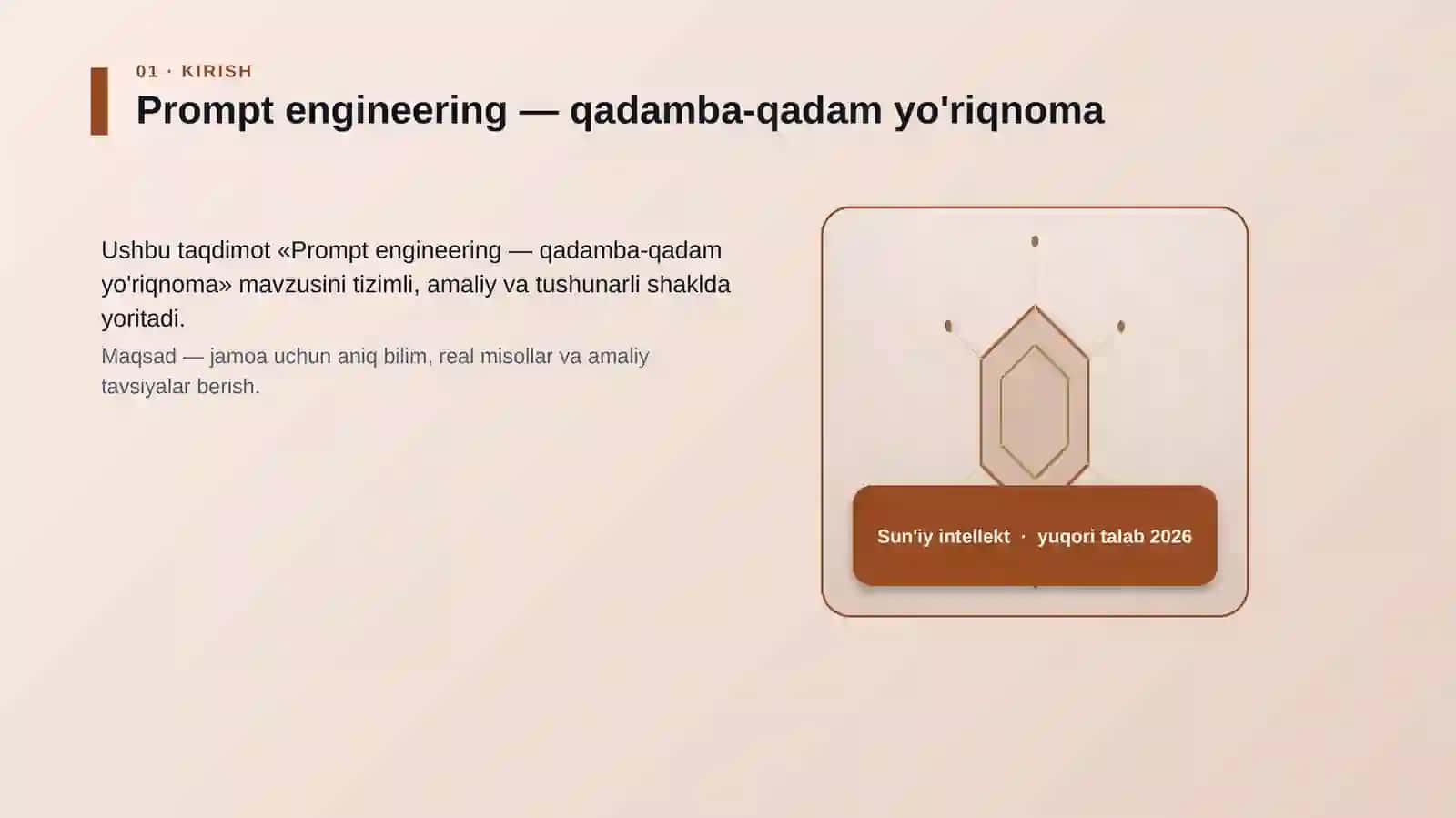 Prompt engineering — qadamba-qadam yo'riqnoma 3