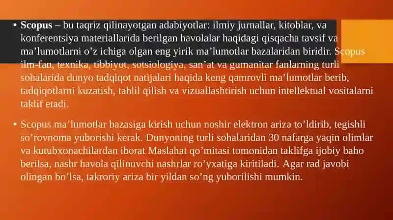 Scopus dagi maqolalar tahlili va jurnaldagi maqolalar yozish mezonlari 3
