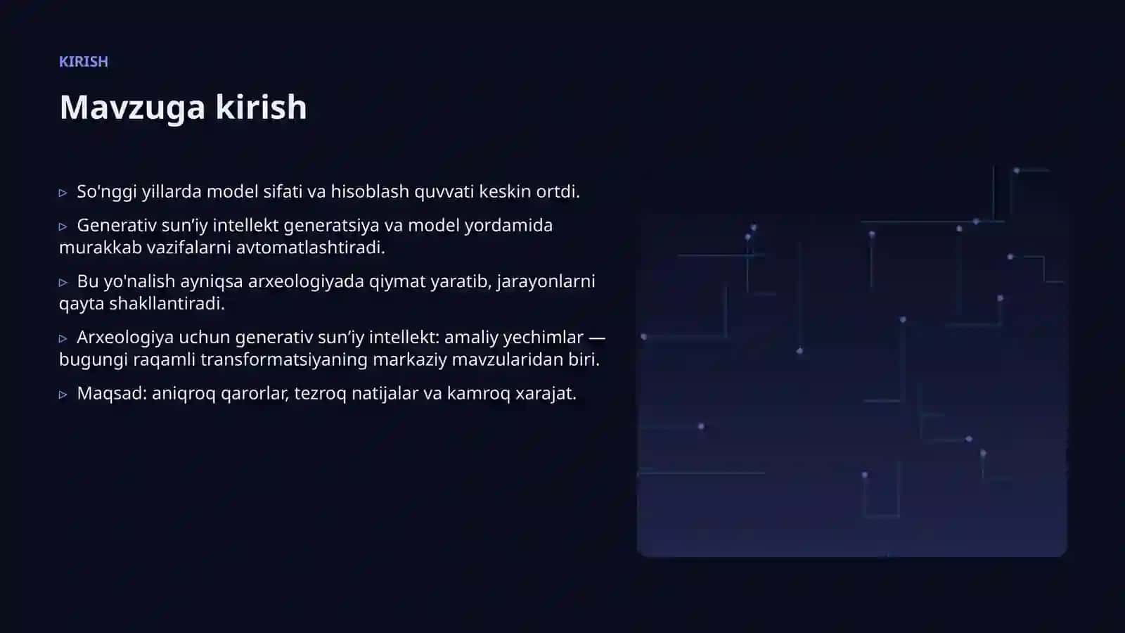 Sun'iy Intellekt: Arxeologiya uchun Generativ Sunʼiy Intellekt 3