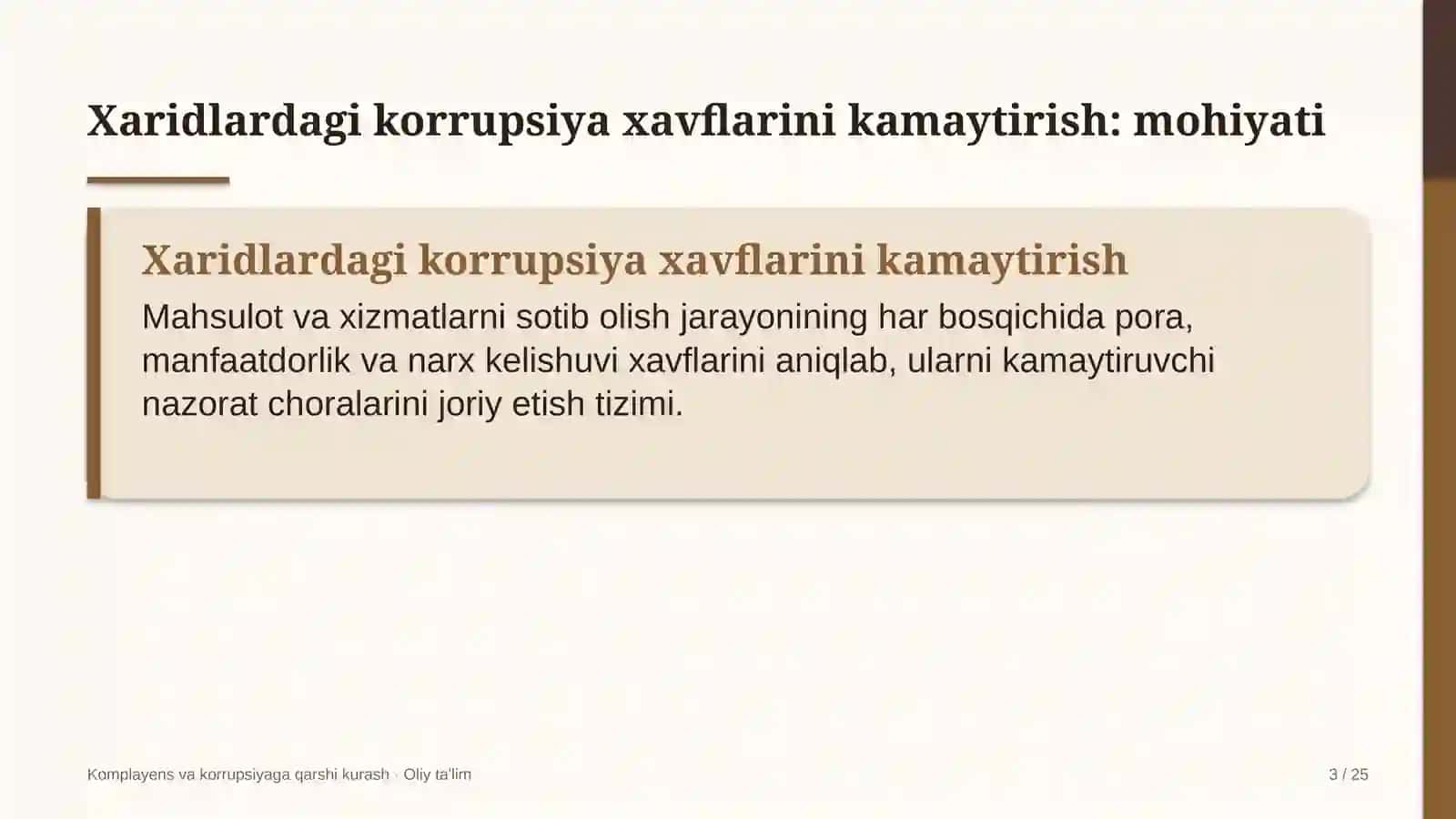 non mahsulotlari korxonalarida xaridlardagi korrupsiya xavflarini kamaytirish 8344 3