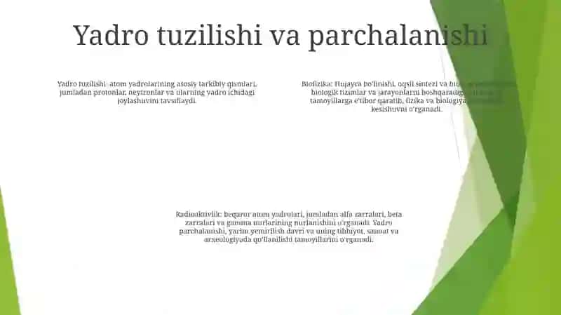 Biofizika. Radioaktivlik 3
