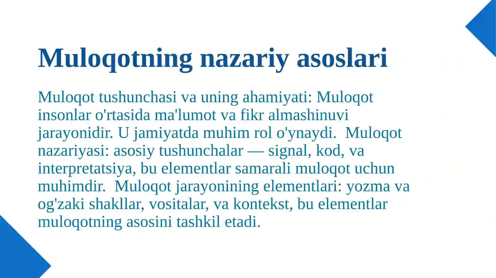 Muloqot madaniyatini shakllantirish ilmiy muammo sifatida 3