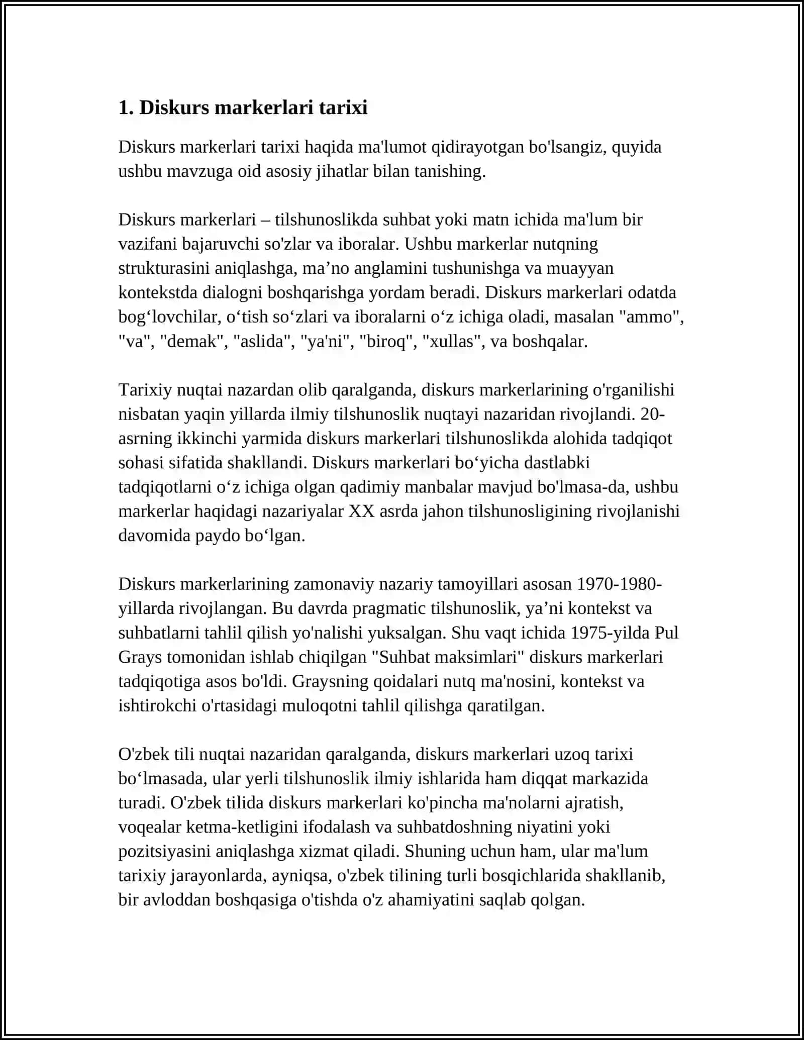 DISCOURSE MARKERS 3