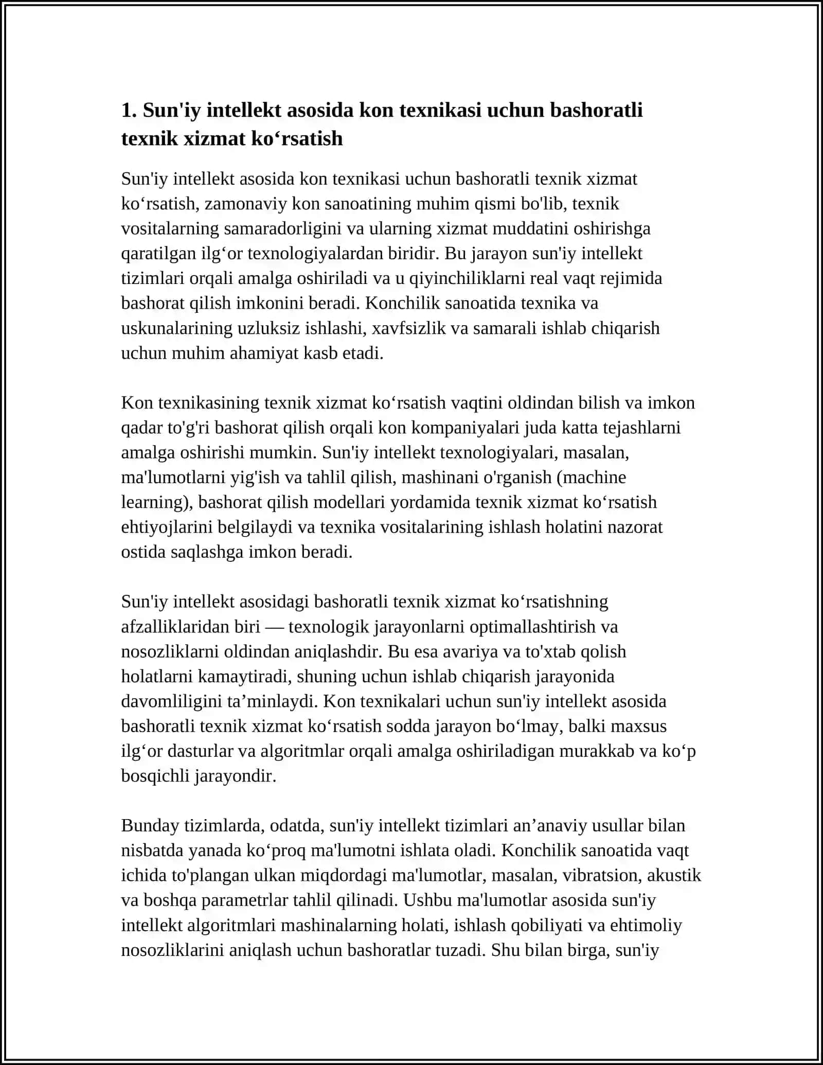 SUN'IY INTELLEKT ASOSIDA KON TEXNIKASINI BOSHQARISH 3