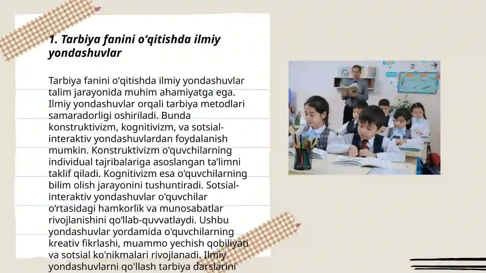 Tarbiya fanini oʻqitishda ilmiy yondashuvlar 3