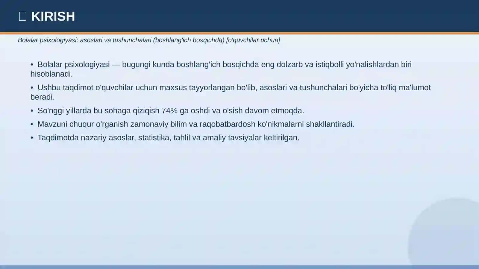 Bolalar Psixologiyasi Taqdimoti 3