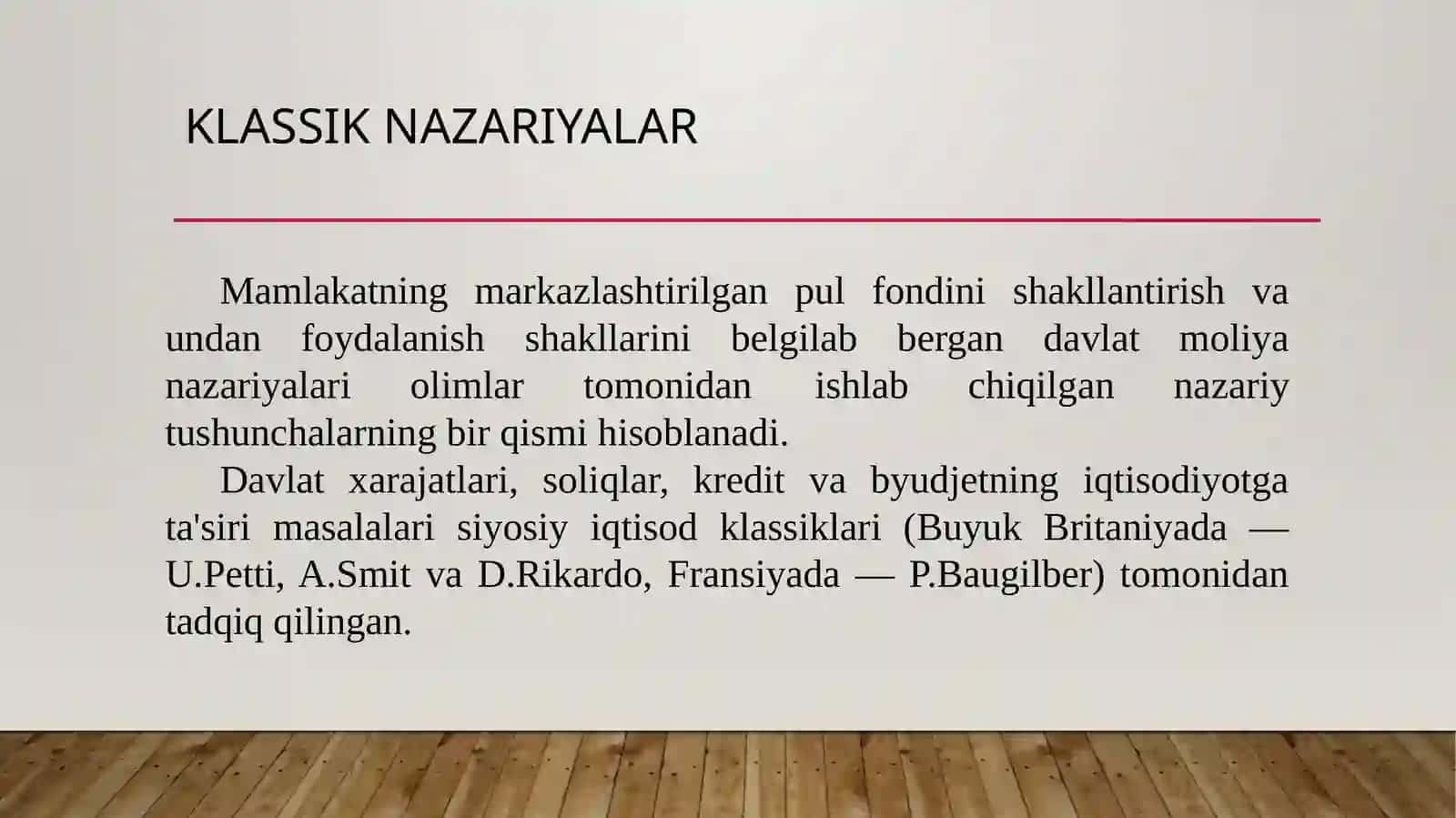 Davlat moliyasi va uning nazariy asoslari 3