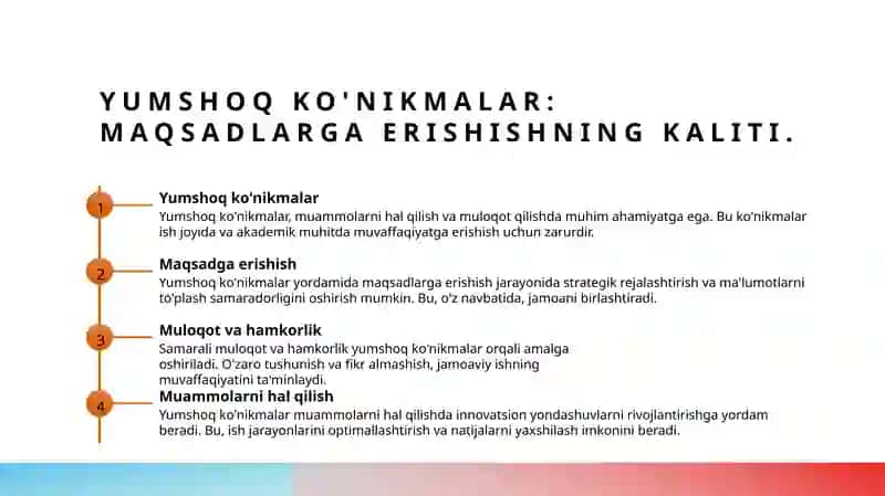 Soft Skills - Axborotni transformatsiyalash 3