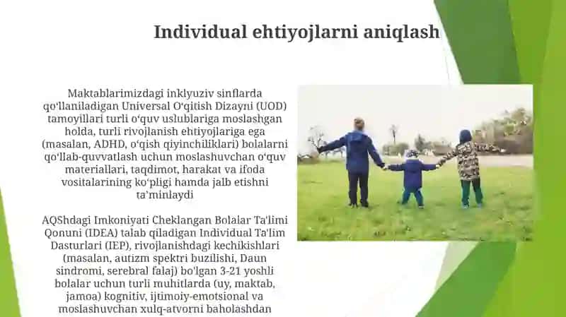 Universal Oʻqitish Dizayni (UOD) 3