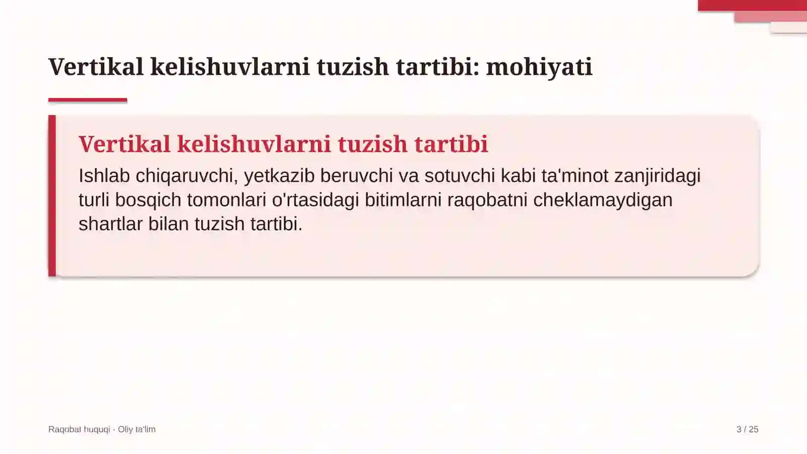 Davlat byudjeti tizimida yetkazib beruvchilar bilan vertikal kelishuvlarni tuzish tartibi 3