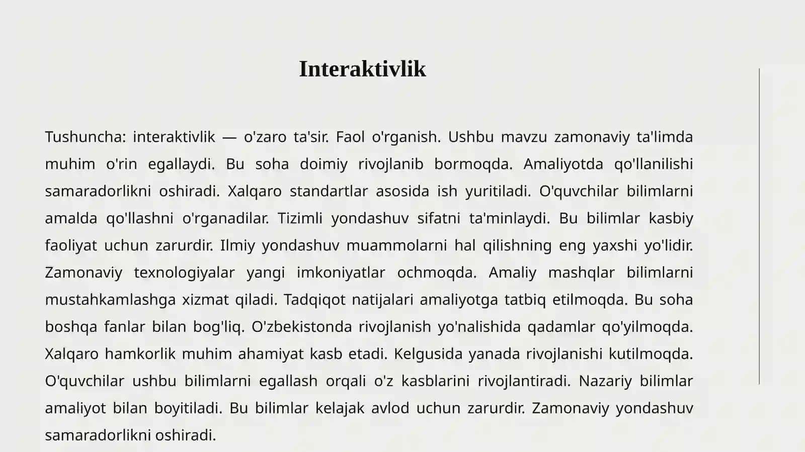 INTERFAOL TA'LIM METODLARI 3