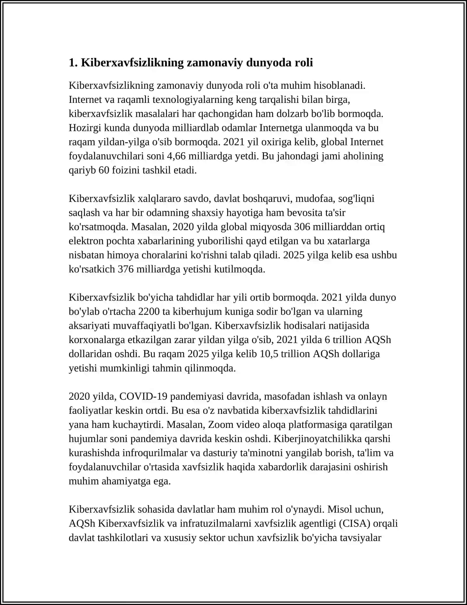 ZAMONAVIY DUNYODA KIBERXAVFSIZLIKNING AHAMIYATI 3