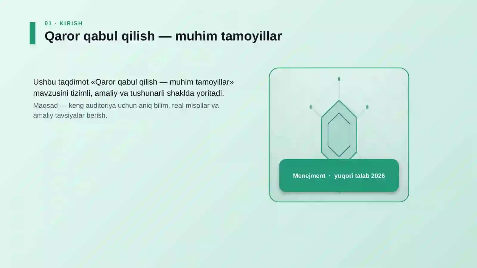 Qaror qabul qilish — muhim tamoyillar 3