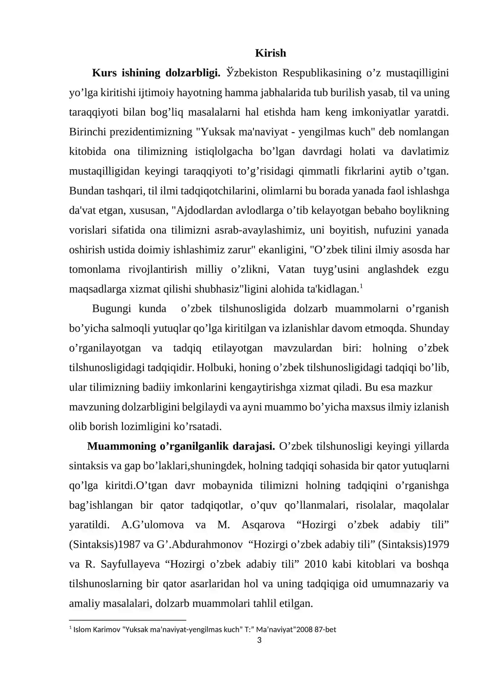 HOL VA UNING O’ZBEK TILSHUNOSLIGIDAGI TADQIQI 3