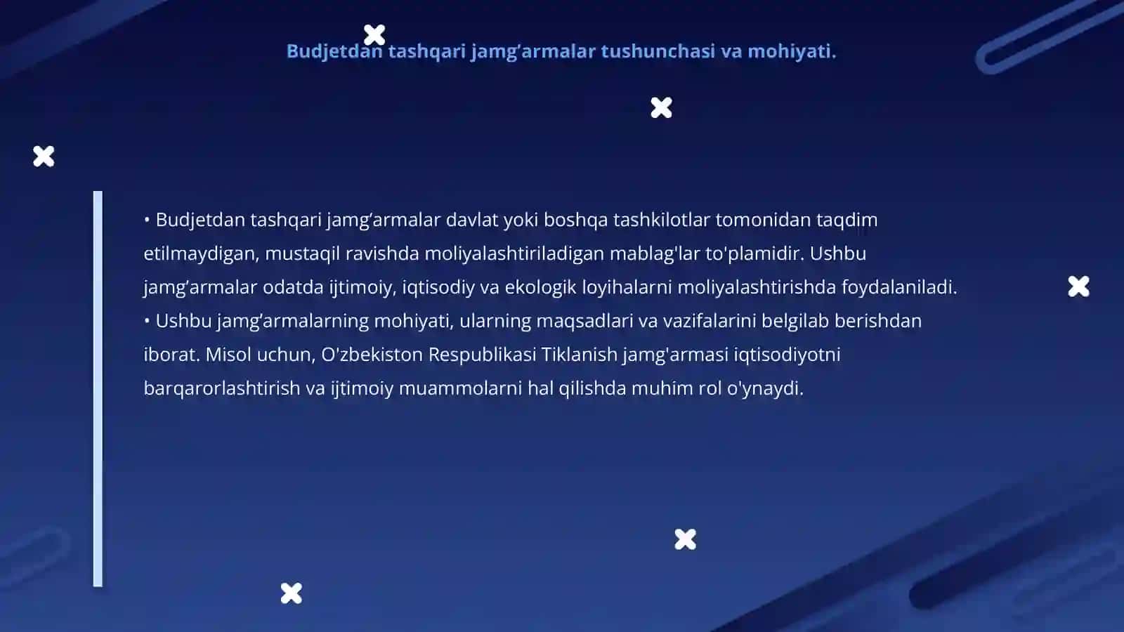 Budjetdan tashqari jamg’armalar 3