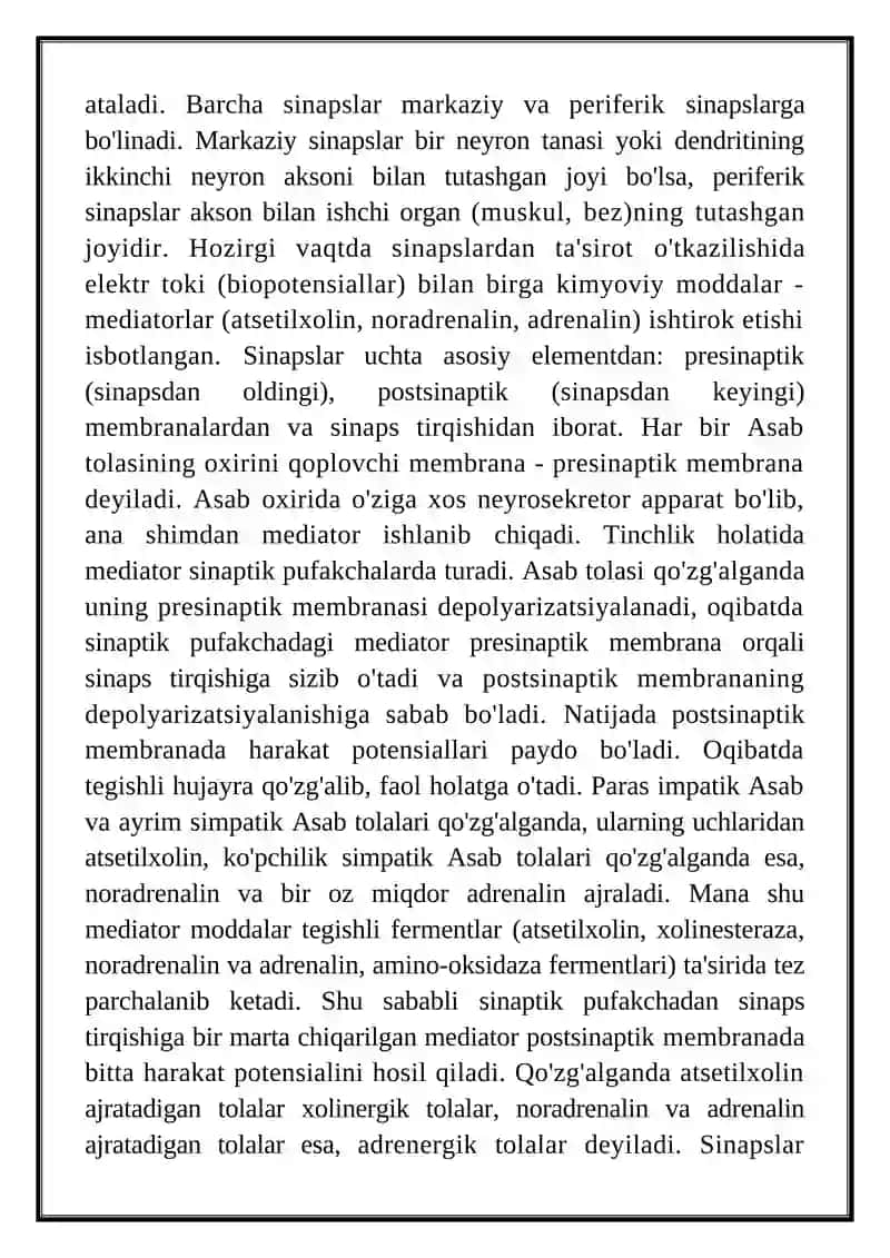 ASAB TOLALARI VA SINAPSLARNING XOSSALARI 3