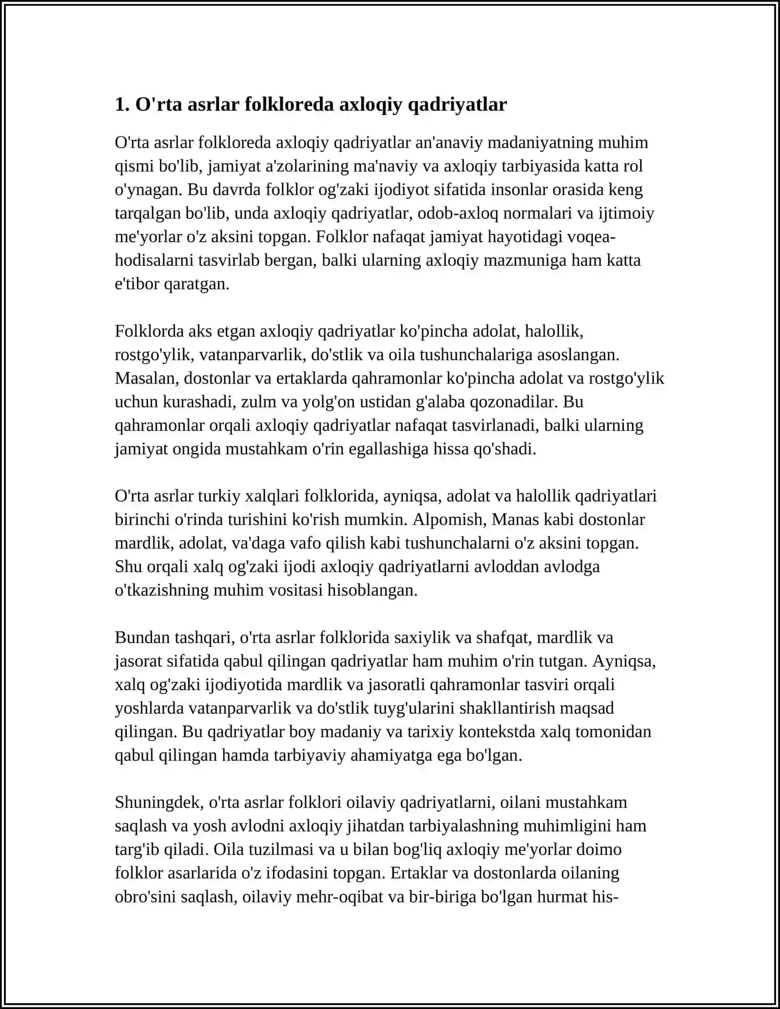 O'RTA ASRLAR FOLKLORINING O'ZIGA XOSLIKLARI 3