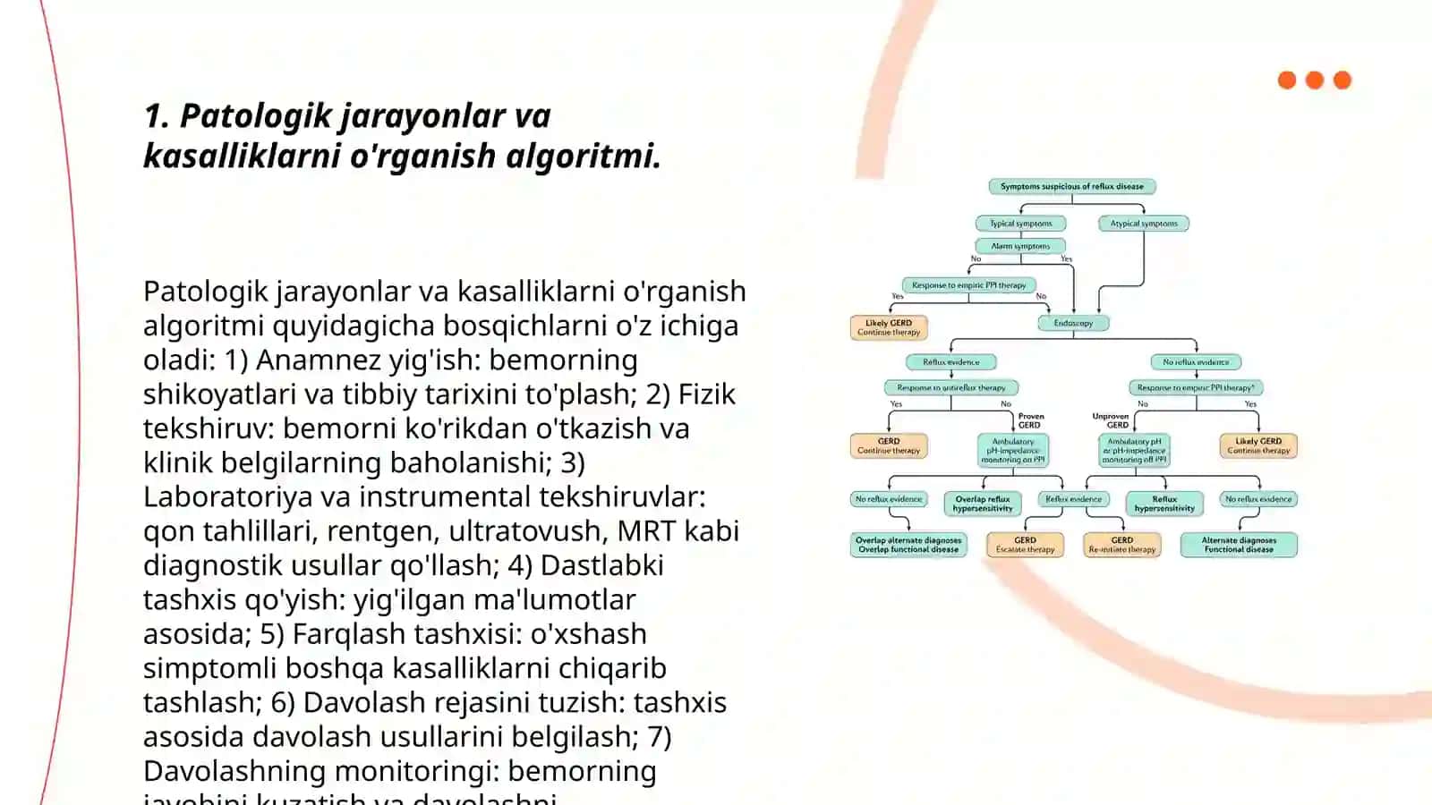 Patologik jarayonlar va kasalliklarni o‘rganish algoritmi 3