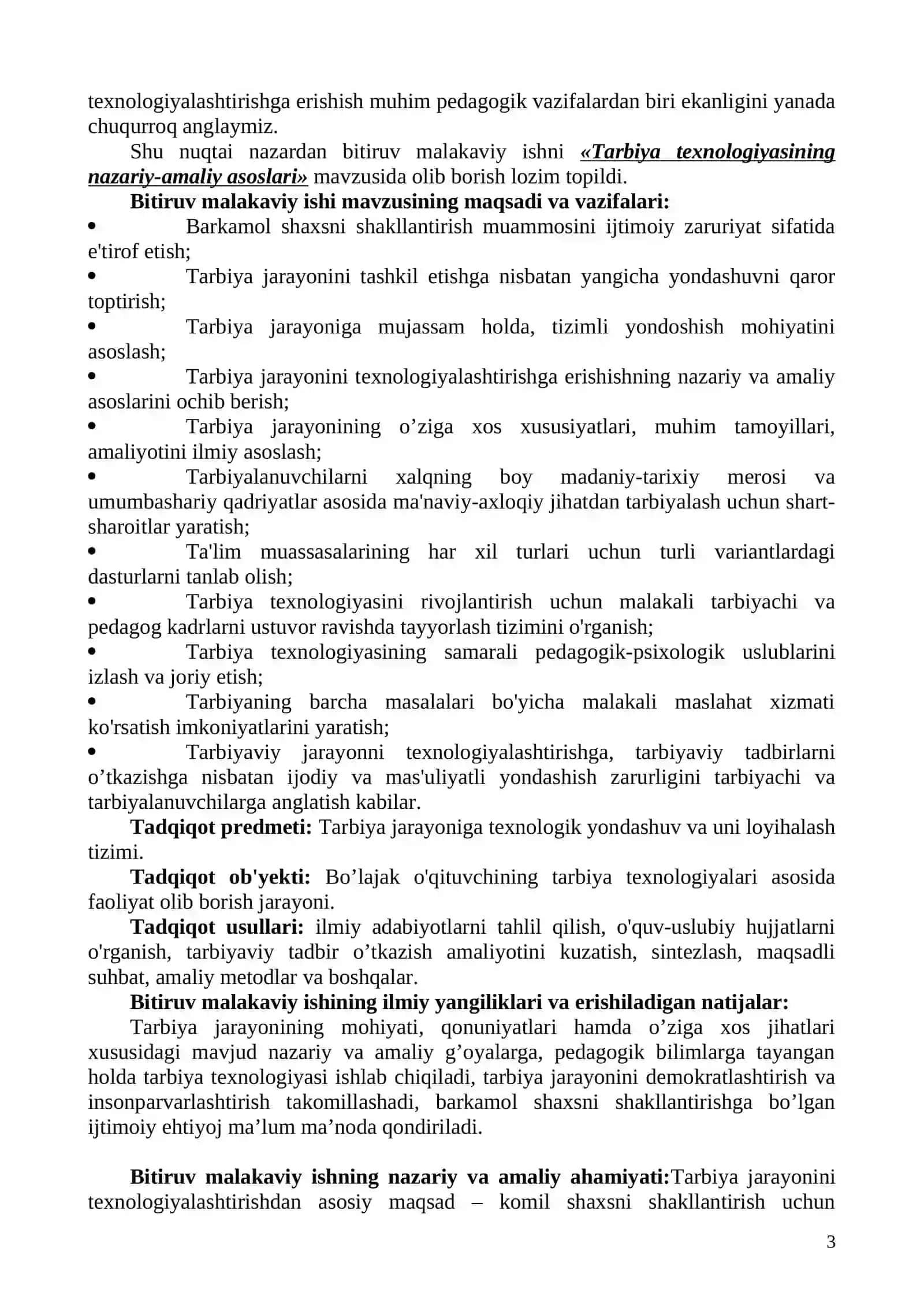 Texnologiya faninig tarbiyadagi o`rni 3