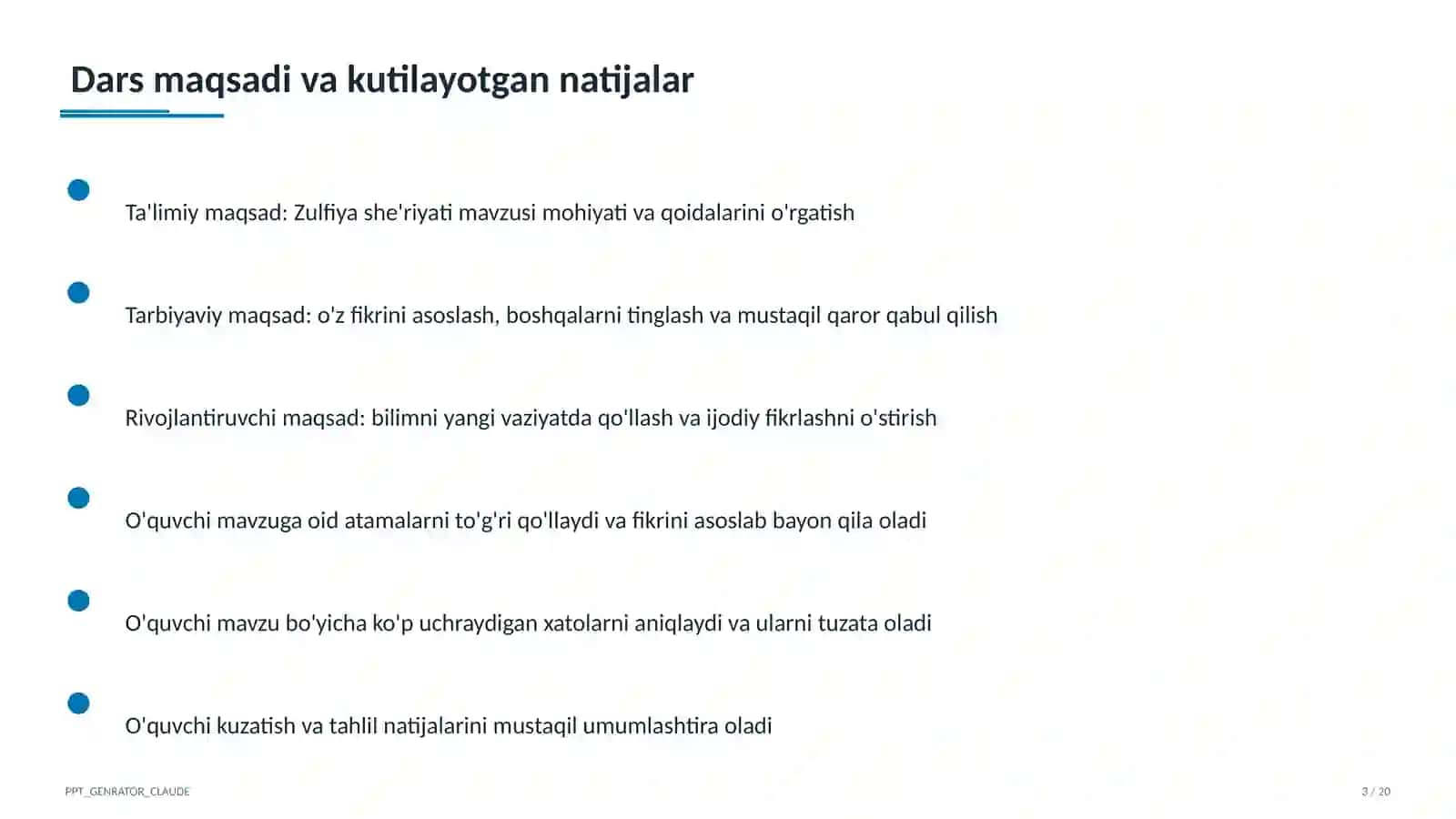 Zulfiya she'riyati (6-sinf) 3