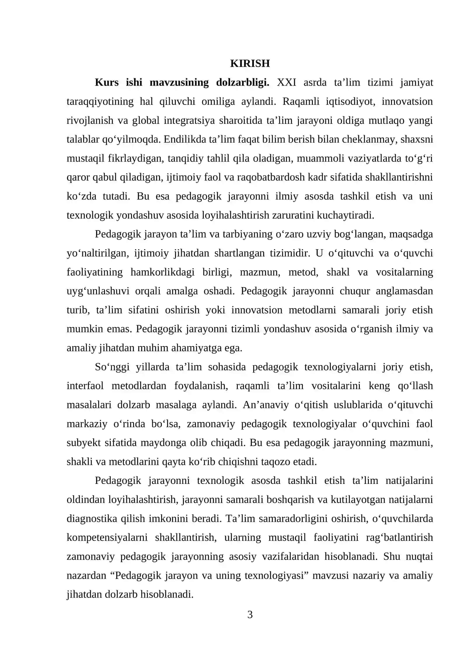 Pedagogik jarayon va uning texnologiyasi 3