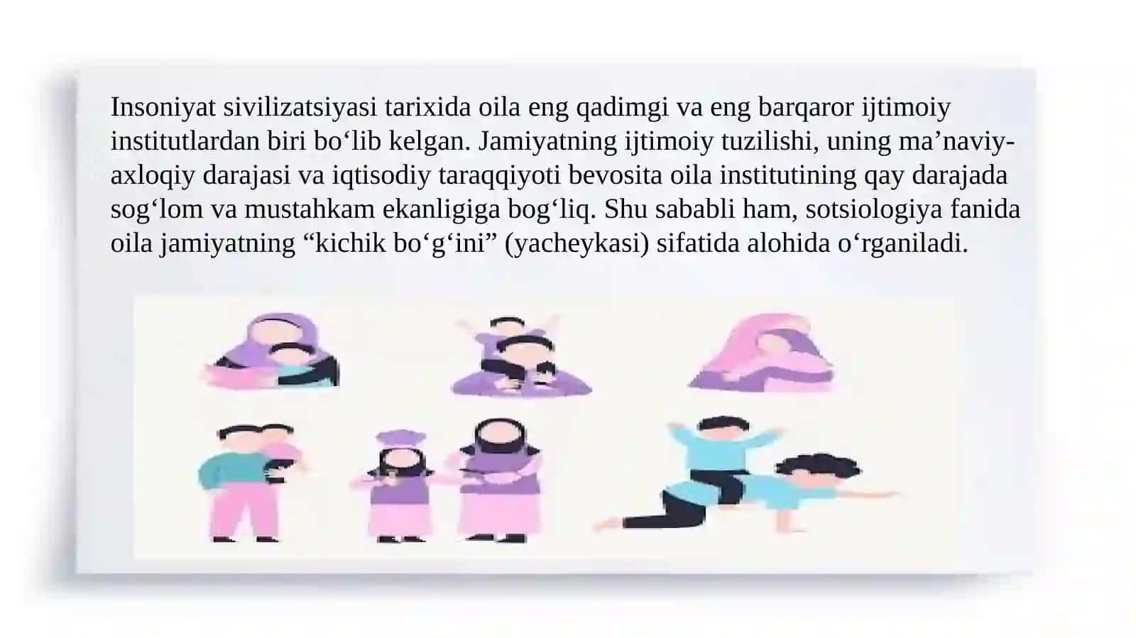 Oilaning funktsiyalari   SLAYD 3