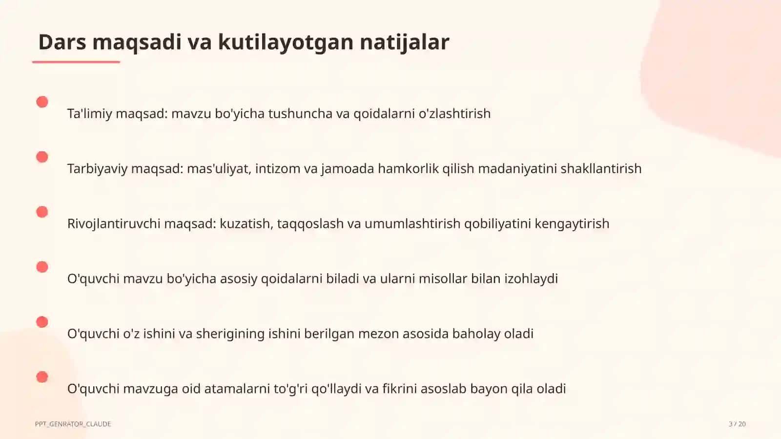 Otlarda son, egalik va kelishik (6-sinf) 3