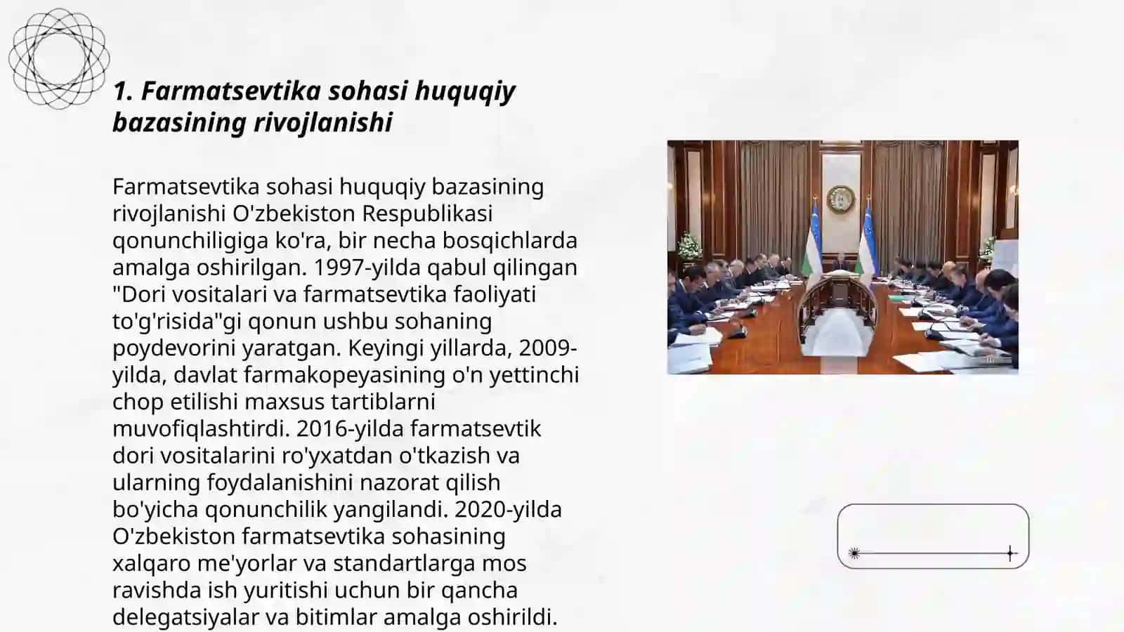 Farmatsevtika soxasini takomillashtirishda qonun osti hujjatlari, ularning o‘rni va ahamiyati 3