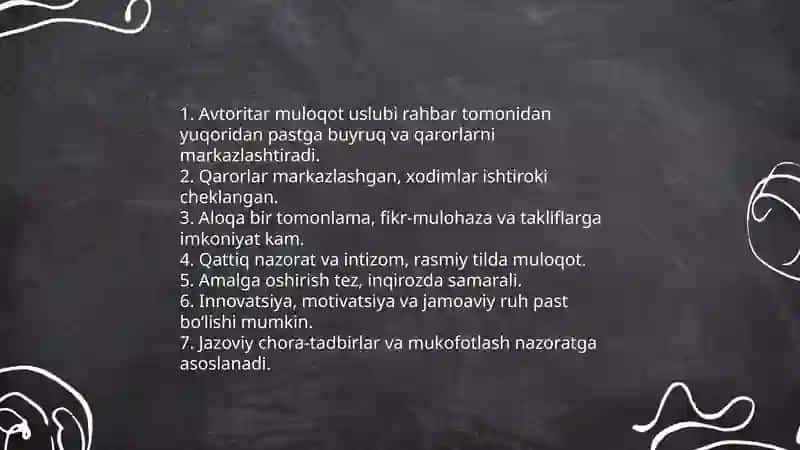 Boshqaruvda muloqot uslubi 3
