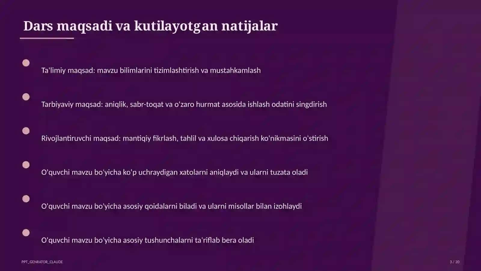 Unli va undosh tovushlarning tasnifi (5-sinf) 3