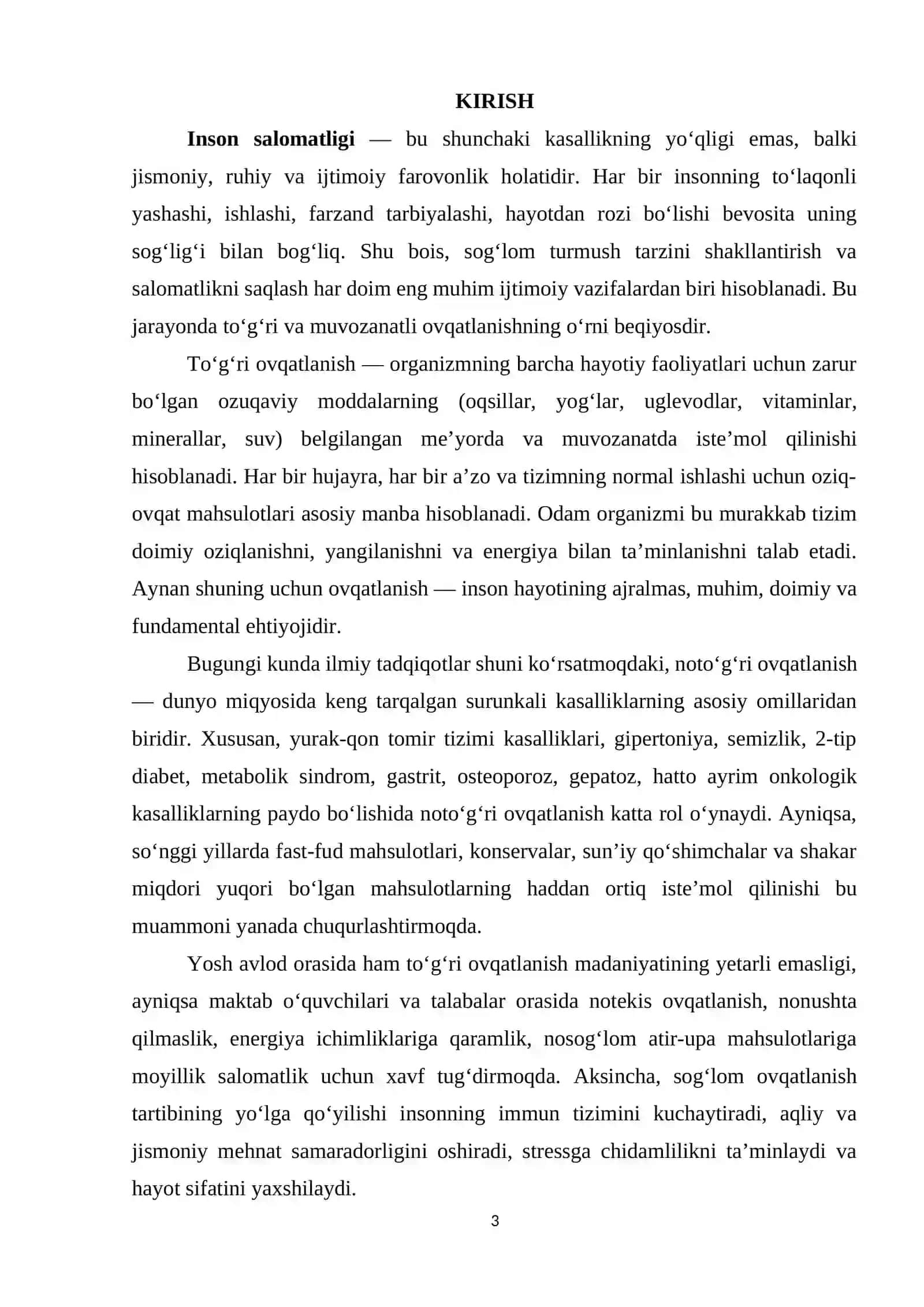 SALOMATLIKNI SAQLASHDA OVQATLANISHNING RO’LI 3