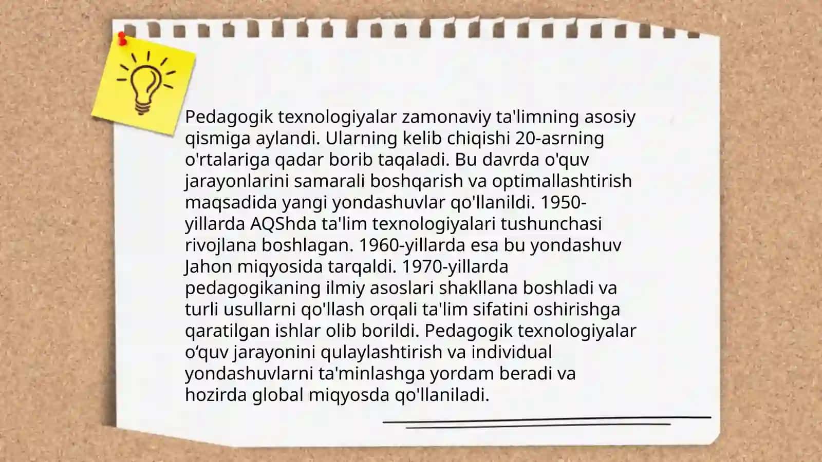 Pedagogik Texnologiyalarning Yaratilish Tarixi 3