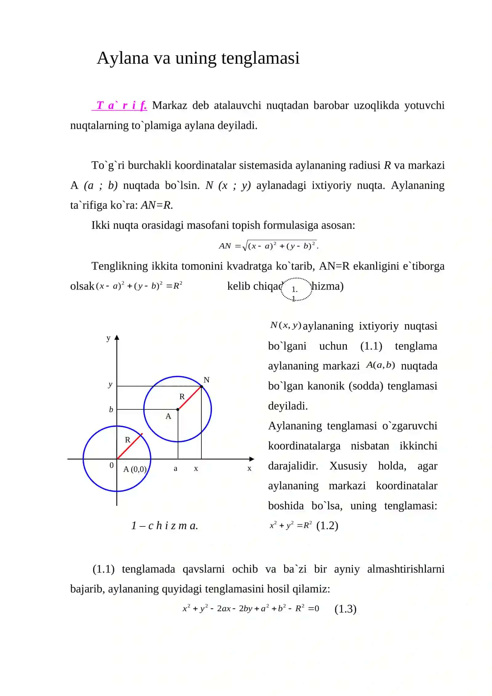 ELEMENTAR MATIMATIKA (GEOMETRIYA) 3