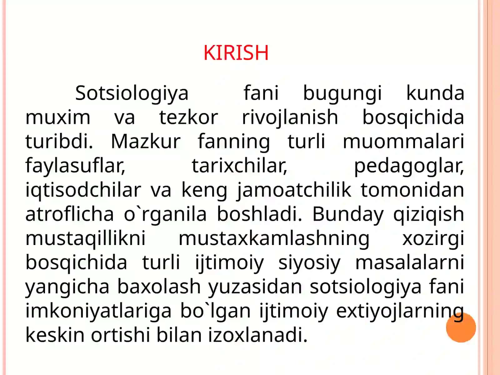 SOTSIOLOGIYA FANINING PREDMETI MAQSADI VA VAZIFALARI 3