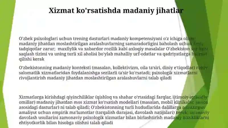 Oʻzbekistonda psixologik xizmat shakllanishi 3