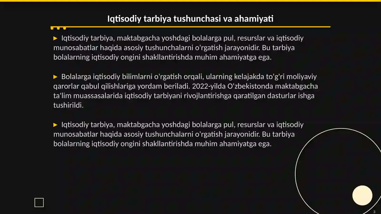 Iqtisodiy Tarbiya Tushunchasi va Ahamiyati 3