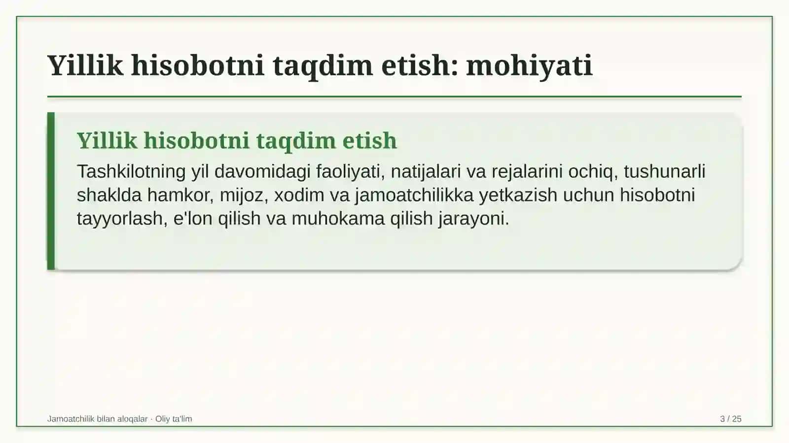 Burg'ulash korxonalarida yillik hisobotni jamoatchilikka taqdim etish 3
