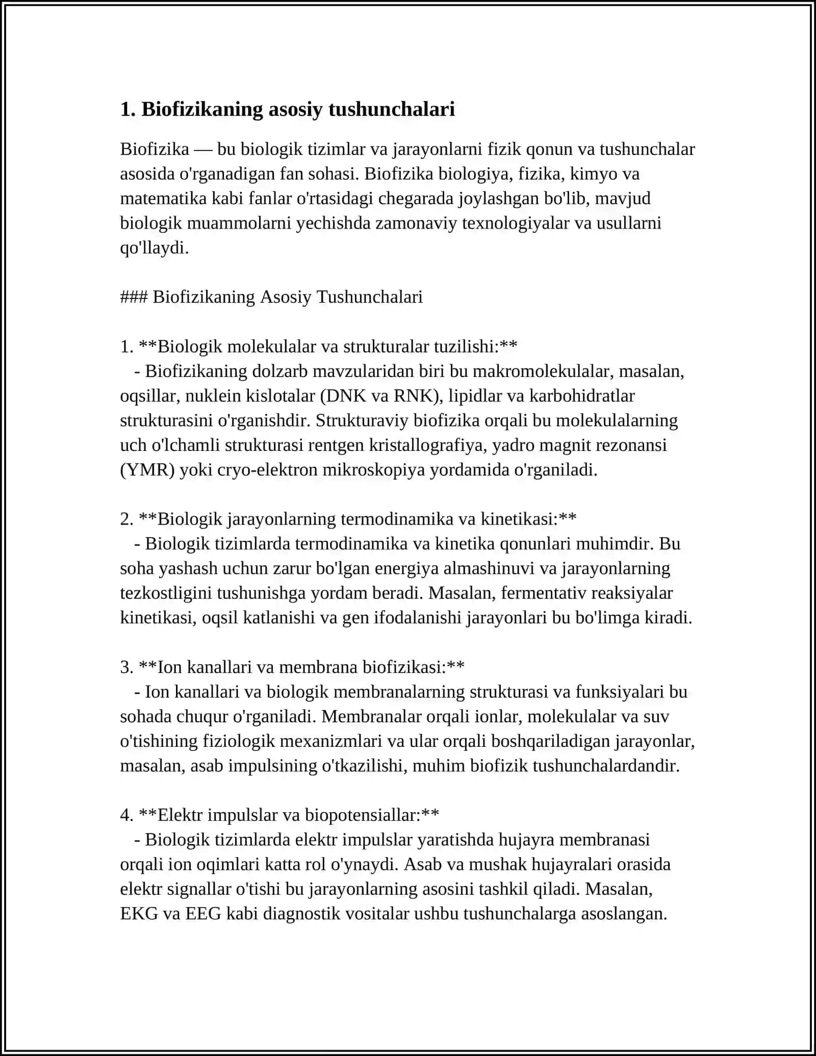 BIOFIZIKA VA TIBBIYOTDA AXBOROT TEXNOLOGIYALARI KAFEDRASIDA O’QITILADIGAN FANLARDAN TALABALAR MUSTAQIL ISHINI TASHKIL QILISH 3