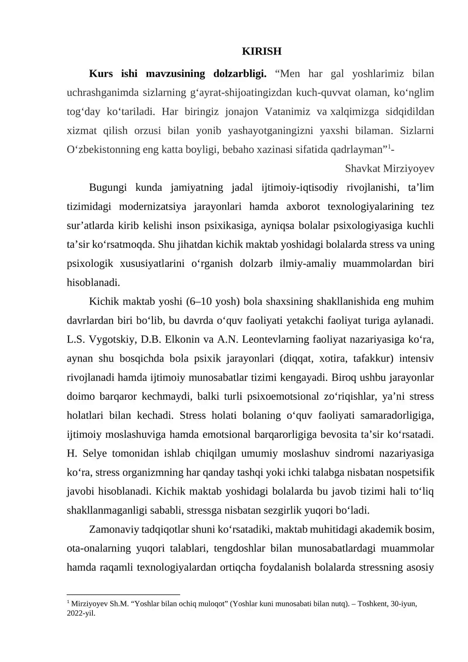 KICHIK MAKTAB DAVRIDA STRESS VA UNING TAHLILI 3