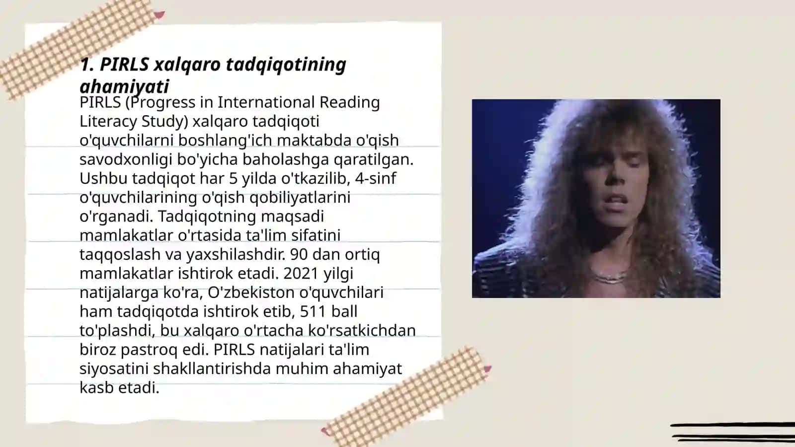 PIRLS xalqaro baxolash dasturi mohiyati 3